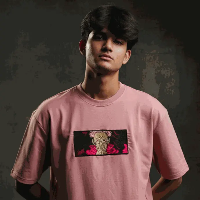 anime embroidery tshirt