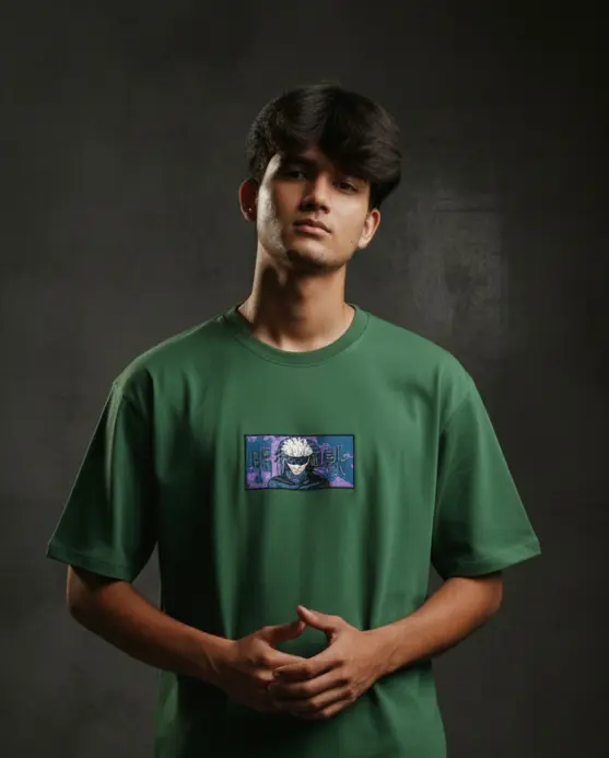 anime embroidery tshirt