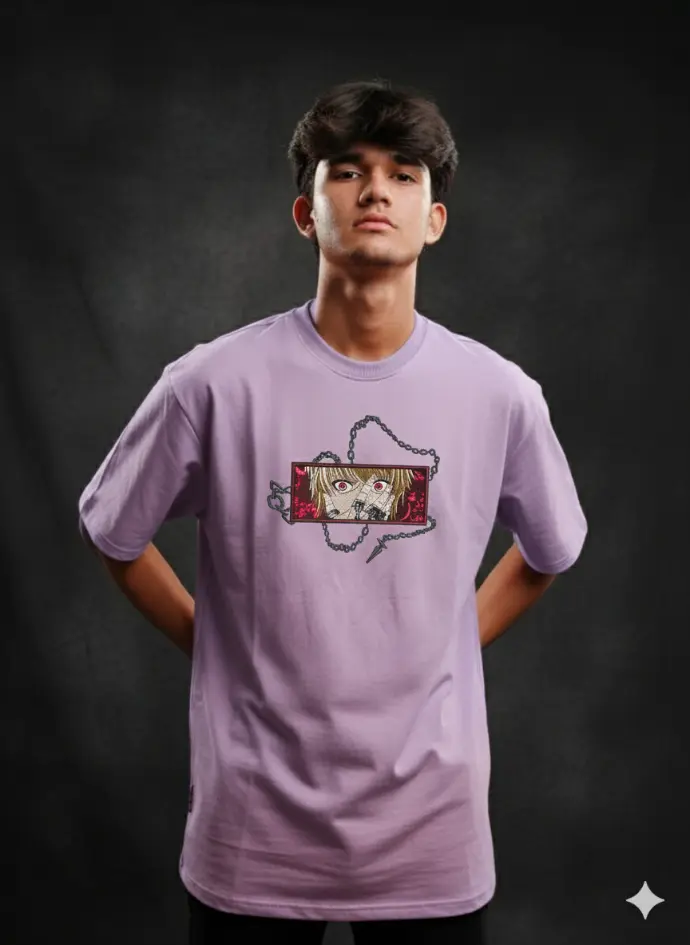 anime embroidery tshirt