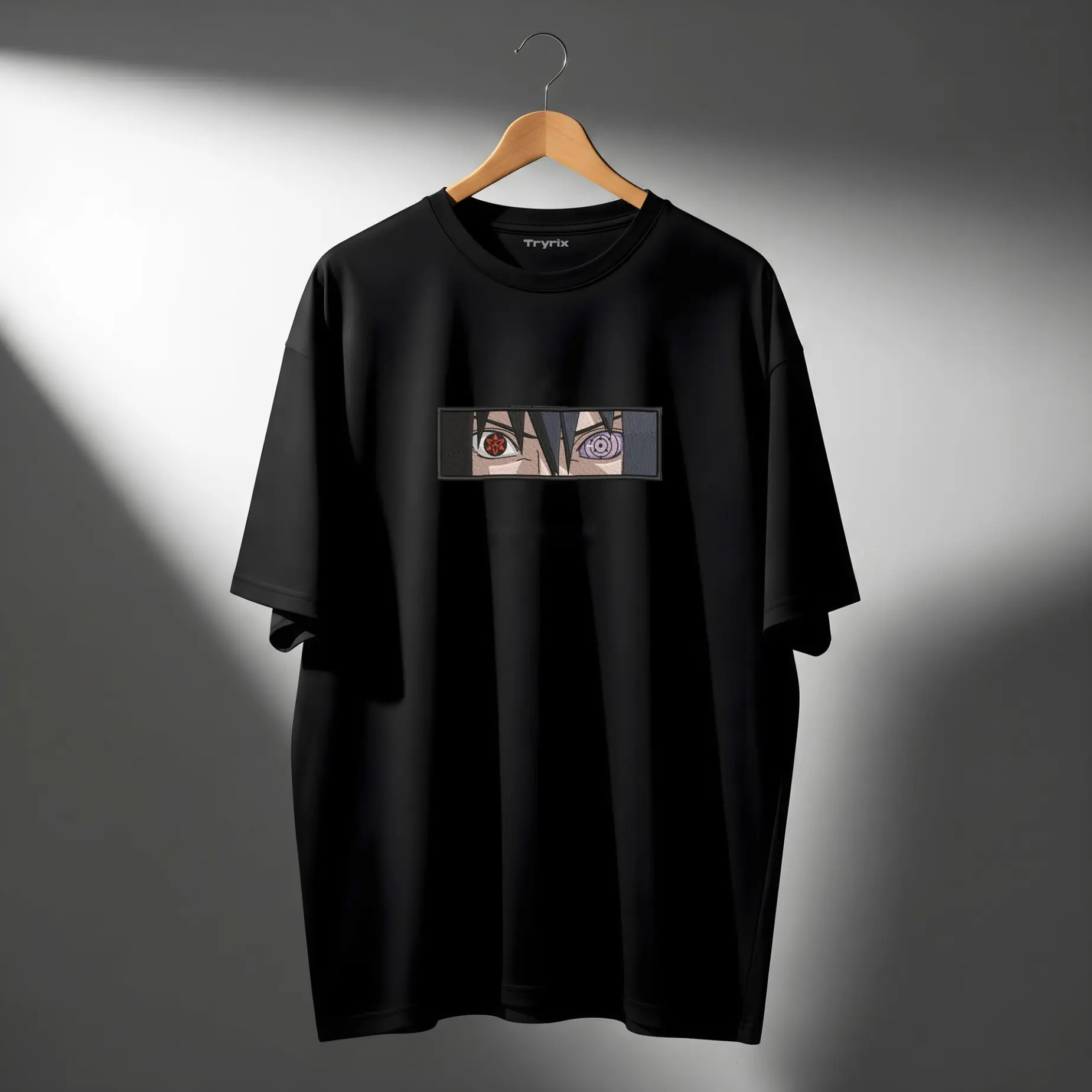 anime embroidery tshirt