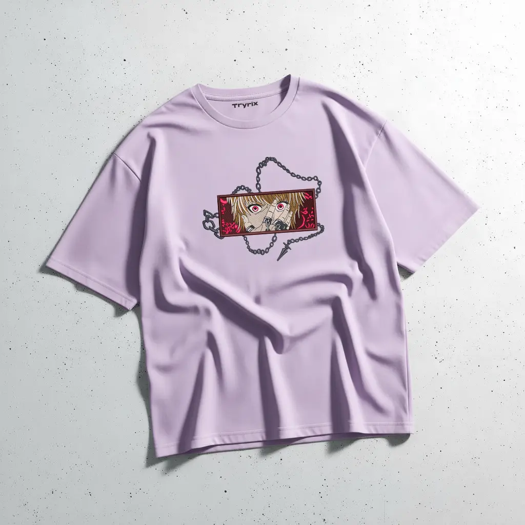 TRYRix Anime Graphic T-Shirt, crafted from 240 GSM loopknit cotton fabric for a soft yet durable feel.